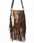 American Darling Crossbody Hair On Genuine Leather Women Bag Western Handbag Purse | for Cute
