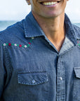 Embroidered Ohia Snap Shirt