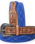 American Darling Beautifully Hand Tooled Genuine American Suede Leather Belt Men and Women