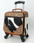 American Darling Travel Case Beautifully Hand Tooled Hair-On Genuine Leather women bag western handbag purse