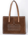 American Darling Tote Genuine Western Suede Leather women bag