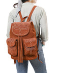 American Darling Backpack Genuine Western Leather Women Bag ADBG1624C