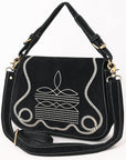 ADBGA670A Crossbody Genuine Western Suede Leather women bag