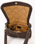 ADBGA670B Crossbody Genuine Western Suede Leather women bag