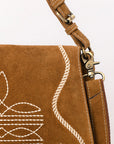 ADBGA670C Crossbody Genuine Western Suede Leather women bag