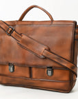 OHLAY Briefcase Genuine Leather women bag western Bag OHM118B