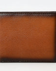 OHLAY Rodeo Genuine Leather Western Bifold Wallet For Men Brown
