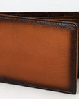 OHLAY Rodeo Genuine Leather Western Bifold Wallet For Men Brown