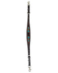 Bar H Equine Austin Arrow Spotted Leather One Ear Headstall Brown