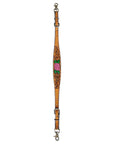 Bar H Equine Belle Unicorn Leather One Ear Headstall Tan