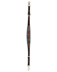 Bar H Equine Genuine Western American Leather Horse Premium Headstall & Breast Collar Set