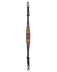Bar H Equine Western Horse Floral Cheetah Print Genuine American Leather Tack Set