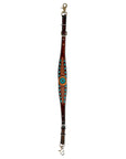 Bar H Equine Genuine Western American Leather Horse Premium Headstall & Breast Collar Set