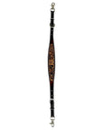 Bar H Equine Genuine Western American Leather Horse Premium Headstall & Breast Collar Set