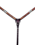 Bar H Equine American Leather Horse Saddle Tack One Ear Headstall | Breast Collar | Browband Headstall | Wither Strap | Tack Set BER213
