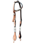 Bar H Equine American Leather Horse Saddle Tack One Ear Headstall | Breast Collar | Browband Headstall | Wither Strap | Tack Set BER252