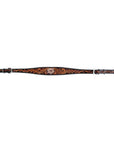 Bar H Equine Genuine Western American Leather Horse Premium Headstall & Breast Collar Set