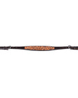 Bar H Equine Genuine Western American Leather Horse Premium Headstall & Breast Collar Set