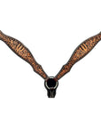Bar H Equine Genuine Western American Leather Horse Premium Headstall & Breast Collar Set
