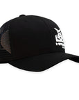 Rope Smart Western Style Mesh Flat Retro Trucker Fit Snapback Red Patch Cap