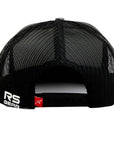 Rope Smart Western Style Mesh Flat Retro Trucker Fit Snapback Red Patch Cap
