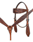 Brown Leather Barrel Racing Western Saddle With Tack Set