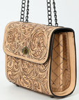 American Darling Small Crossbody Beautifully Hand Tooled Genuine Leather women bag western handbag purse