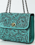 American Darling Small Crossbody Beautifully Hand Tooled Genuine Leather women bag western handbag purse