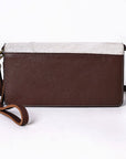 American Darling Organiser Hair-On Hand Tooled Genuine Leather Women Bag Western Handbag Purse