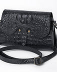 American Darling Crossbody Crocodile Embossed Genuine Leather Women Bag Western Handbag Purse