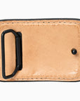 AMERICAN DARLING Floral Hand Carved Painted Belt Buckle Genuine Leather Covered Stylish Buckle