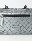American Darling Small Crossbody Beautifully Hand Tooled Genuine Leather women bag western handbag purse