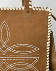 American Darling Tote Genuine Suede Leather women bag western handbag purse