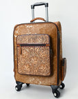 American Darling Travel Case Beautifully Hand Tooled Hair-On Genuine Leather women bag western handbag purse