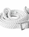 Hilason Braided Cotton Flat Roping Reins with Conway Buckles