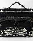 ADBGA683 Jewelry Case Genuine Western Suede Leather women bag