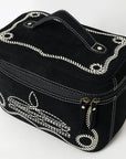 ADBGA683 Jewelry Case Genuine Western Suede Leather women bag
