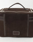 ADBGA683 Jewelry Case Genuine Western Suede Leather women bag