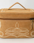 ADBGA683 Jewelry Case Genuine Western Suede Leather women bag
