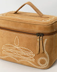 American Darling Jewelry Case Genuine Western Suede Leather Women's Bag | Organizer for Women Travel