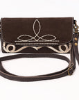 American Darling Suede Bag Genuine Leather Clutch Bag