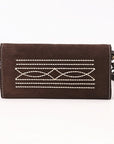 American Darling Suede Bag Genuine Leather Clutch Bag