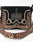 American Darling Hand Tooled Genuine Leather Crossbody Bag
