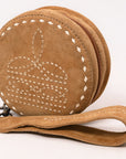 American Darling Suede Bag Genuine Leather Canteen Bag