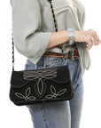 American Darling Suede Bag Genuine Leather Clutch Bag