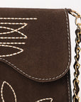 American Darling Suede Bag Genuine Leather Clutch Bag