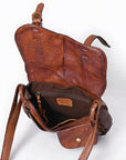 Spaghetti Western Crossbody Genuine Leather Women Bag Western Handbag Purse