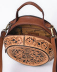 American Darling Canteen Hand Tooled Genuine Leather women bag western handbag purse