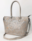 ADBG1519B Tote Hand Tooled Genuine Western Leather Women Bag