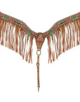 AMERICAN DARLING Western Horse Headstall Breast Collar Set American Leather